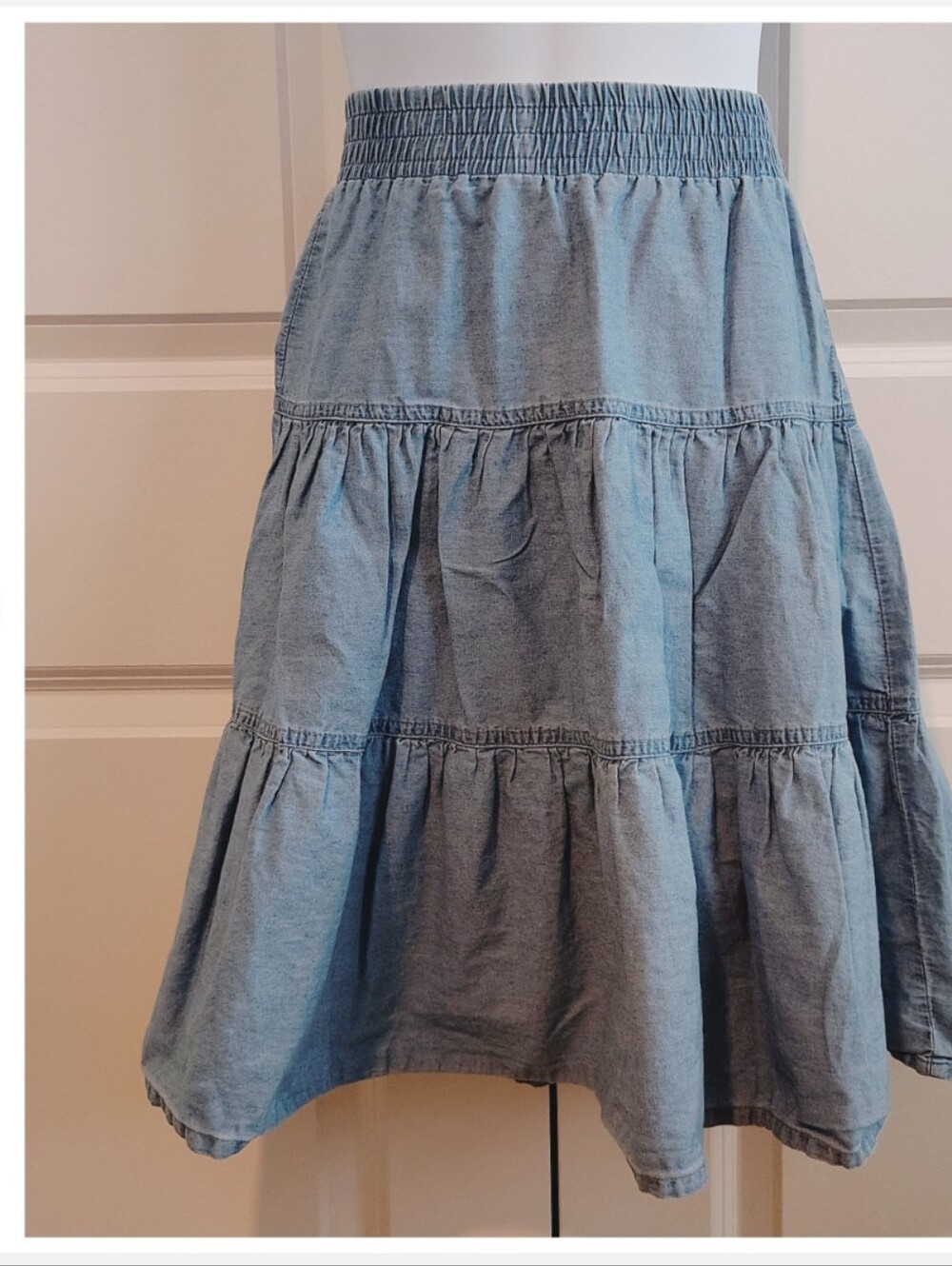 Blue Midi Skirt